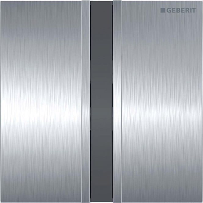 Geberit  Sigma 50 Hytouch Battery Powered Infra-Red Urinal Flushing Control-Brushed Chrome