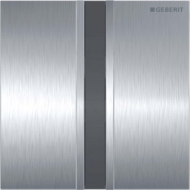 Geberit Sigma 50 Hytouch Battery Powered Infra-Red Urinal Flushing Control-Brushed Chrome