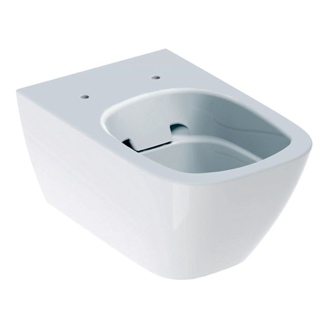 Geberit  Smyle 350mm Square Rimless Wall Hung Toilet With Wrap Soft Close Toilet Seat