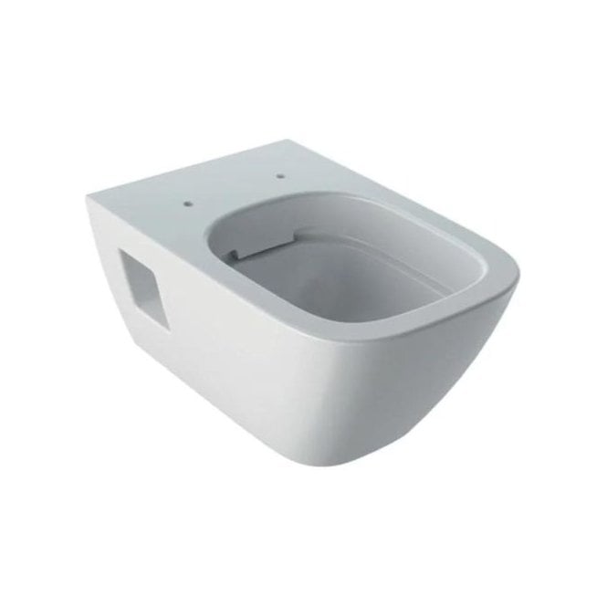 Geberit  Smyle Square 350mm Wall Hung Toilet & Slim Sandwich Standard Toilet Seat