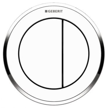 Geberit Type 10 Pneumatic Dual Flush Plate Button For 80mm Concealed Cistern