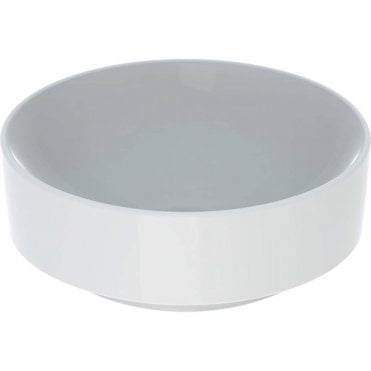 Geberit Variform 400mm Round Countertop Basin Without Overflow-No Tap Hole