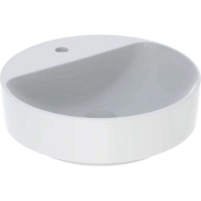 Geberit  Variform 450mm Round Countertop Basin Without Overflow-1 Tap Hole
