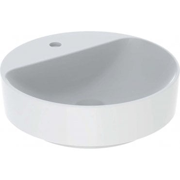 Geberit Variform 450mm Round Countertop Basin Without Overflow-1 Tap Hole