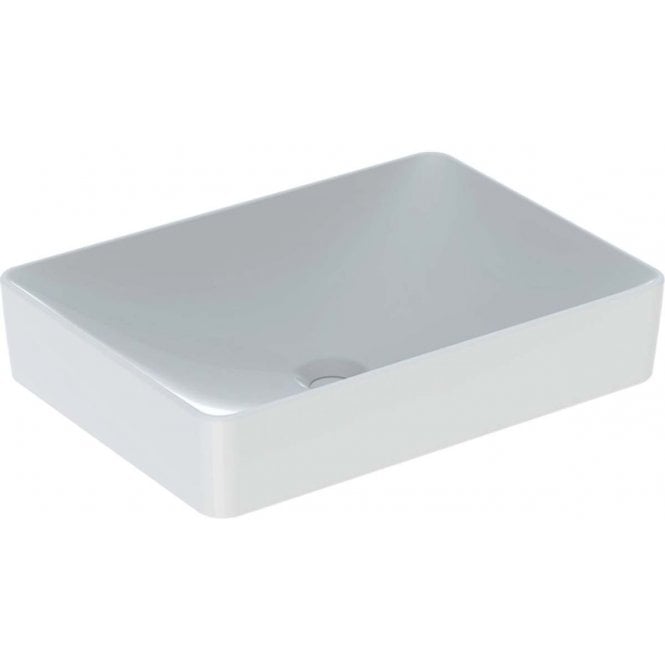 Geberit  Variform 550mm Rectangular Countertop Basin Without Overflow-No Tap Hole