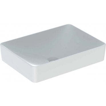 Geberit Variform 550mm Rectangular Countertop Basin Without Overflow-No Tap Hole