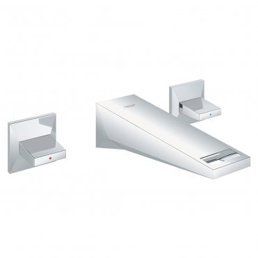 Grohe Allure Brilliant 3 Hole Small Basin Mixer Tap - Chrome
