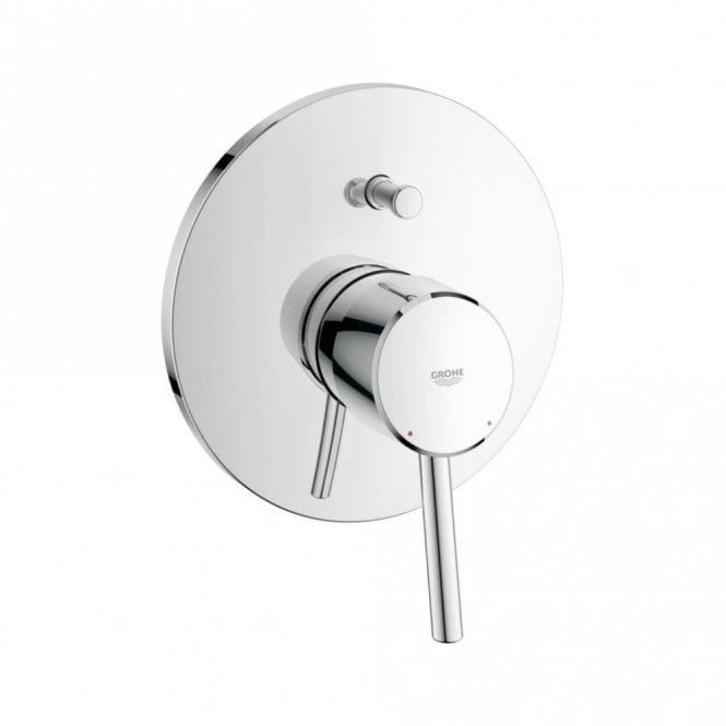 Grohe  Allure Concealed Shower Mixer Trim Set With Single Lever and With Diverter - Chrome