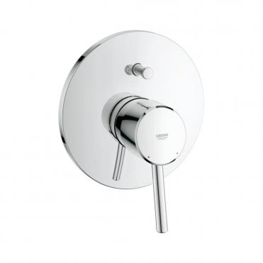 Grohe Allure Concealed Shower Mixer Trim Set With Single Lever and With Diverter - Chrome