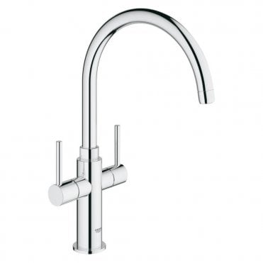 Grohe Ambi Cosmopolitan Two Handle Kitchen Sink Mixer Tap - Chrome