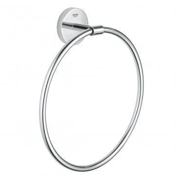 Grohe BauCosmopolitan Towel Ring - Chrome