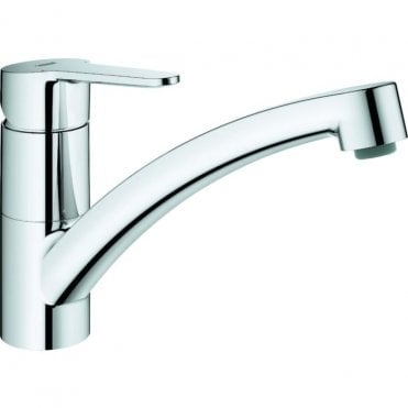 Grohe BauEco Single lever Kitchen sink mixer Tap - Chrome