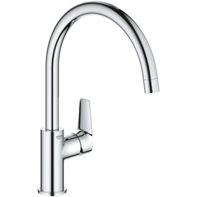 Grohe  BauEdge Kitchen Sink Mixer Tap - Chrome