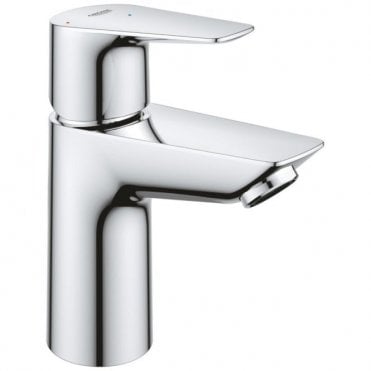 Grohe Bauedge S-Size Cold Start Basin Mixer Tap With Pop Up Waste - Chrome