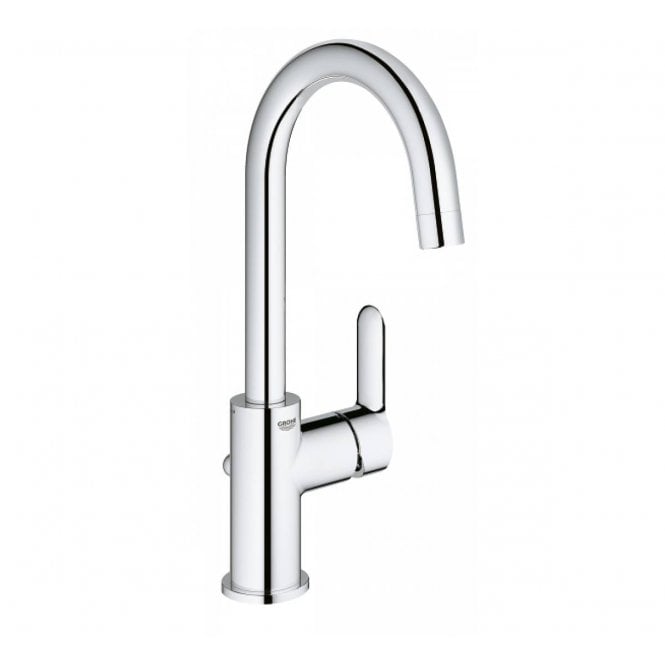 Grohe  BauEdge Single Lever Basin Mixer Tap L-Size With Pop Up Waste - 23760000