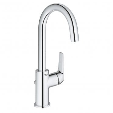 Grohe BauFlow L Size Basin Mixer Tap With Pop Up Waste - Chrome
