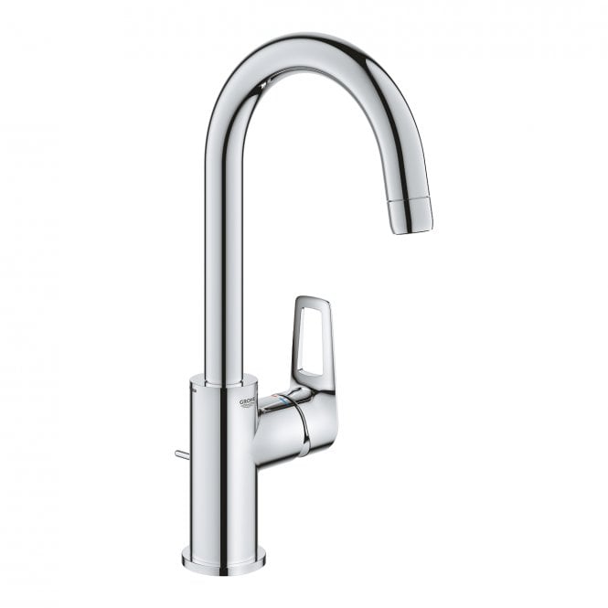 Grohe  Bauloop L-Size Basin Mixer Tap With Pop Up Waste - Chrome