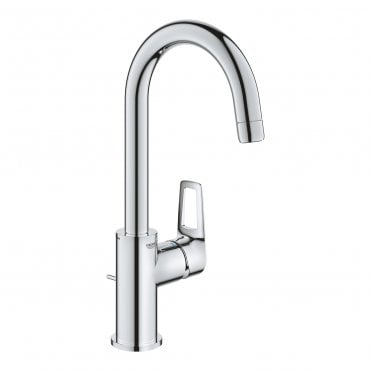 Grohe Bauloop L-Size Basin Mixer Tap With Pop Up Waste - Chrome