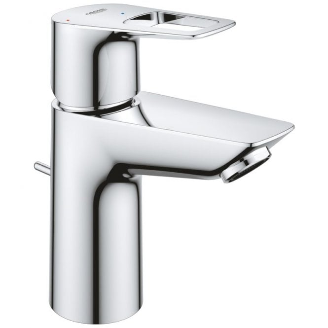 Grohe  Bauloop S Size Cold Start Basin Mixer Tap With Pop Up Waste - Chrome