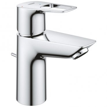 Grohe Bauloop S Size Cold Start Basin Mixer Tap With Pop Up Waste - Chrome