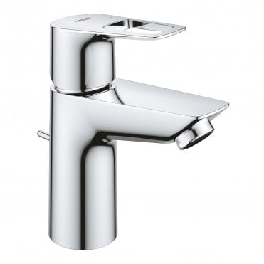 Grohe Bauloop S-Size LowFlow Basin Mixer Tap With Pop Up Waste - Chrome