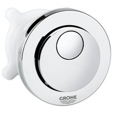Grohe Circle Dual Flush Push Button Actuation With Eco Button - Chrome