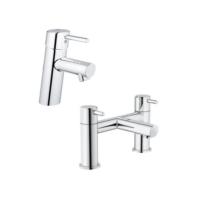 Grohe  Concetto Basin Mixer And Bath Filler Pack - Chrome