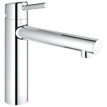 Grohe Concetto Medium Spout Kitchen Sink Mixer Tap - Chrome