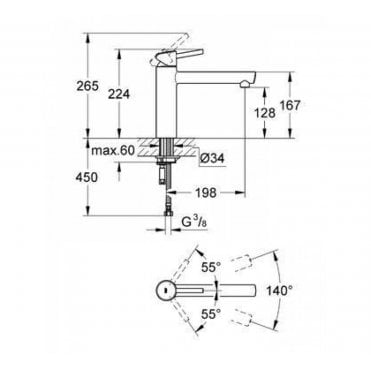 Grohe Concetto Sink Mixer 31128DC1