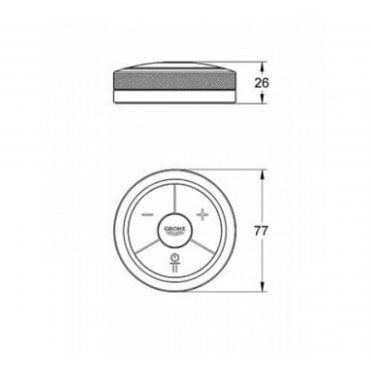Grohe Digital Remote Controller for Bath or Shower 36309000