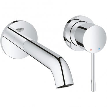 Grohe Essence 2 Hole M Size Basin Mixer Tap - Chrome