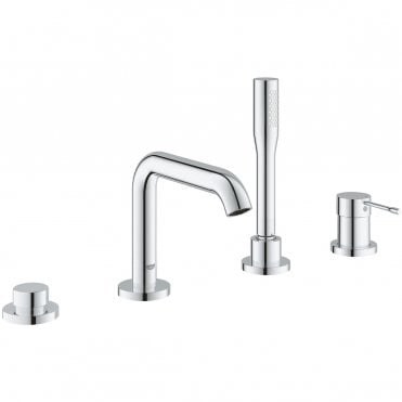 Grohe Essence 4 Hole Single Lever Bath Shower Mixer Tap - Chrome