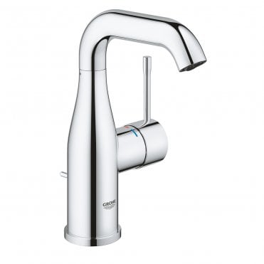 Grohe Grohe Essence M Size Basin Mixer Tap With Swivel Spout And Pop Up Waste (Select Finish)