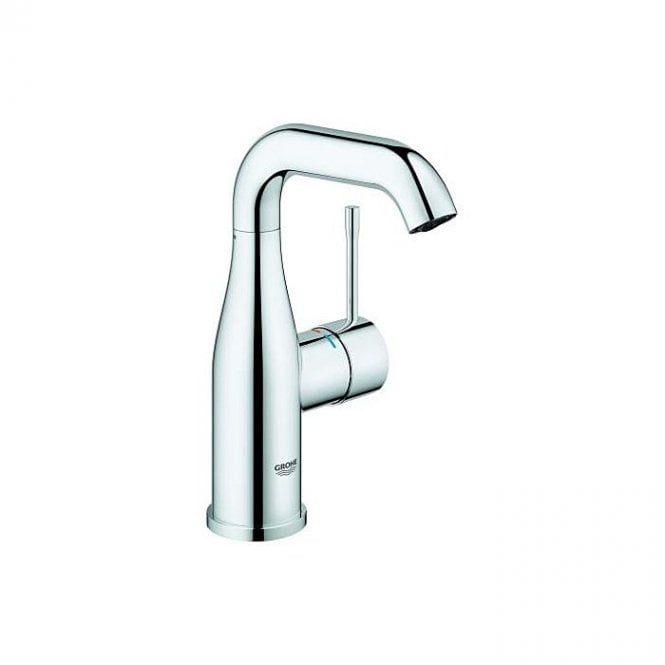 Grohe  Essence M Size Smooth Body Basin Mixer Tap With Swivel Spout - Chrome