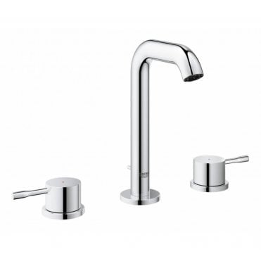 Grohe Essence New Three Hole M-Size Basin Mixer With Pop Up Waste 20296001