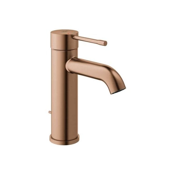 Grohe  Essence S-Size Basin Mixer Tap With Pop Up Waste -  Brushed Sunset