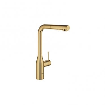 Grohe Essence Single Lever Kitchen Sink Mixer Tap With Pull Out Spray (Select Finish)