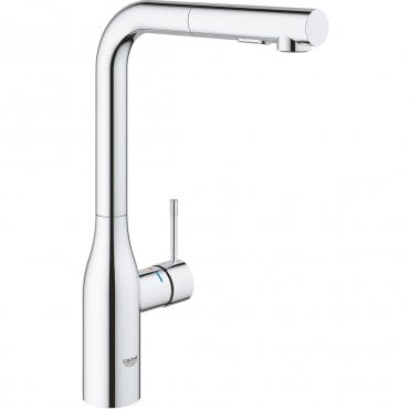 Grohe Essence Single lever Pull Out Kitchen Sink Mixer Tap With Pull Out Spray (Select Finish)