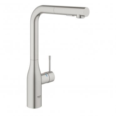 Grohe Essence Single lever Pull Out Kitchen Sink Mixer Tap With Pull Out Spray (Select Finish)