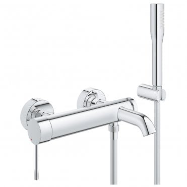 Grohe Essence Single Lever Wall Bath/Shower Mixer Tap - Chrome