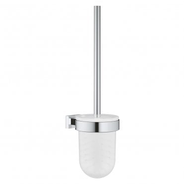 Grohe Essentials Cube Toilet Brush Set - Chrome