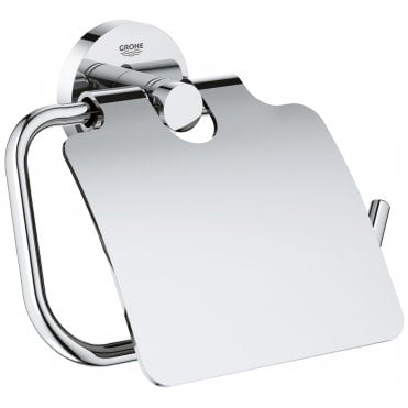 Grohe Essentials Toilet Roll Holder With Cover (Select Finish)