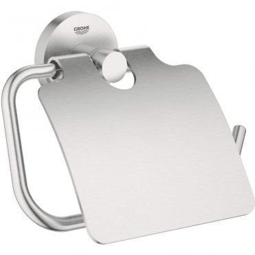 Grohe Essentials Toilet Roll Holder With Cover (Select Finish)