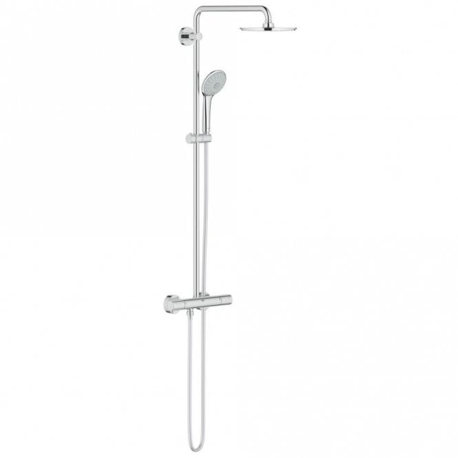 Grohe  Euphoria 210 Bar Mixer Shower With Shower Kit And Fixed Head - Chrome