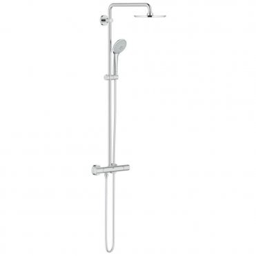 Grohe Euphoria 210 Bar Mixer Shower With Shower Kit And Fixed Head - Chrome