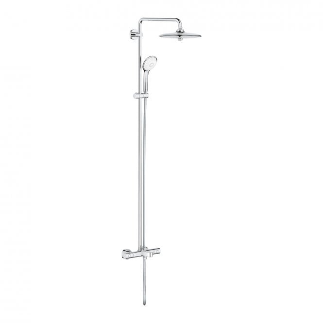 Grohe  Euphoria 260 Shower System With Bath Thermostat For Wall Mounting  - Chrome