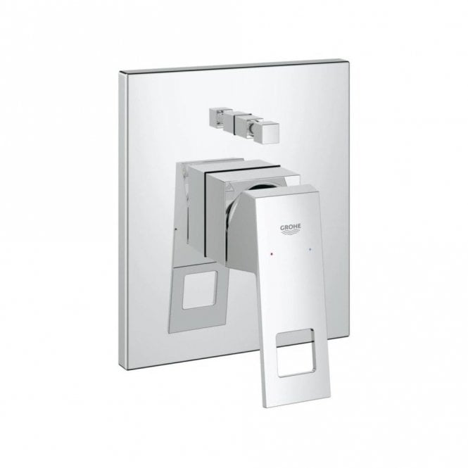 Grohe  Euro cube Bath Shower Mixer Trim Set With  Single Lever - Chrome