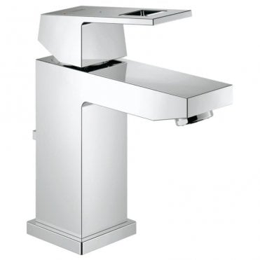 Grohe Euro cube S Size Single Lever Basin Mixer Tap With Pop Up Waste - Chrome