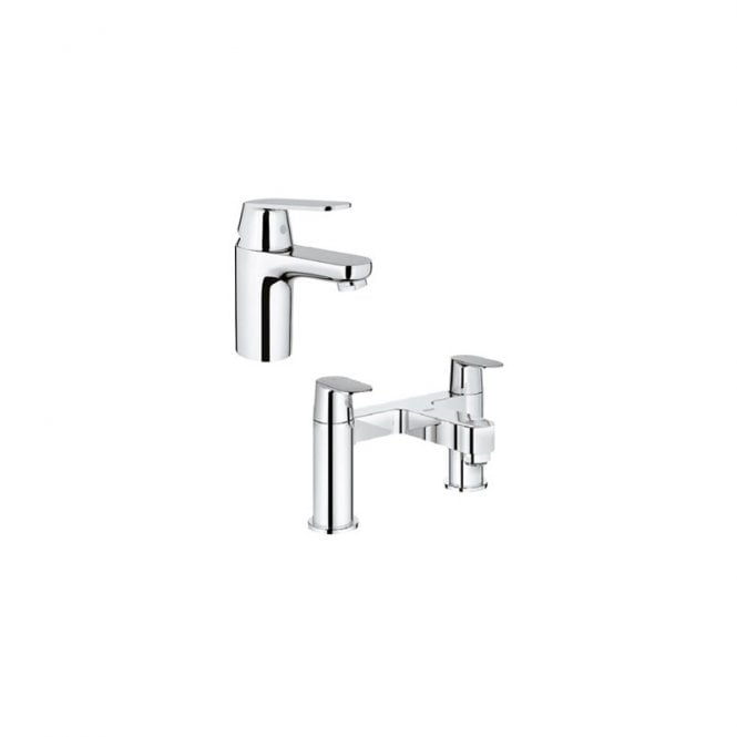 Grohe  Euro smart Cosmo Basin Mixer And Bath Filler Pack - Chrome