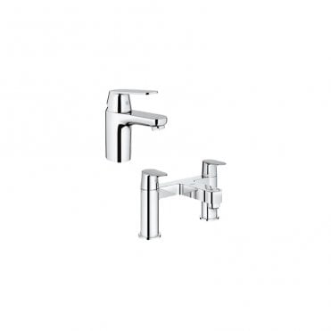 Grohe Euro smart Cosmo Basin Mixer And Bath Filler Pack - Chrome